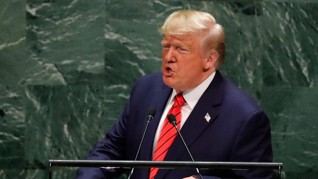 U.S. President Donald Trump addresses the 74th session of the United Nations General Assembly at U.N. headquarters in New York City, New York, U.S. 
