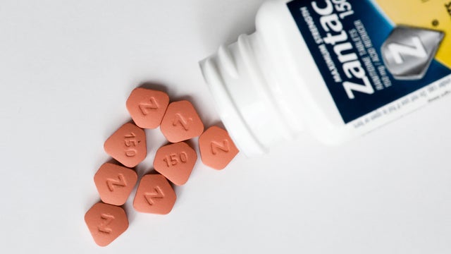 Zantac heartburn pills are seen in this picture illustration 