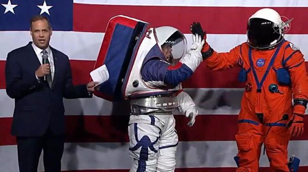 Nasa New Spacesuits For Artemis Moon Landing Program Unveiled Today Have High Tech Features 