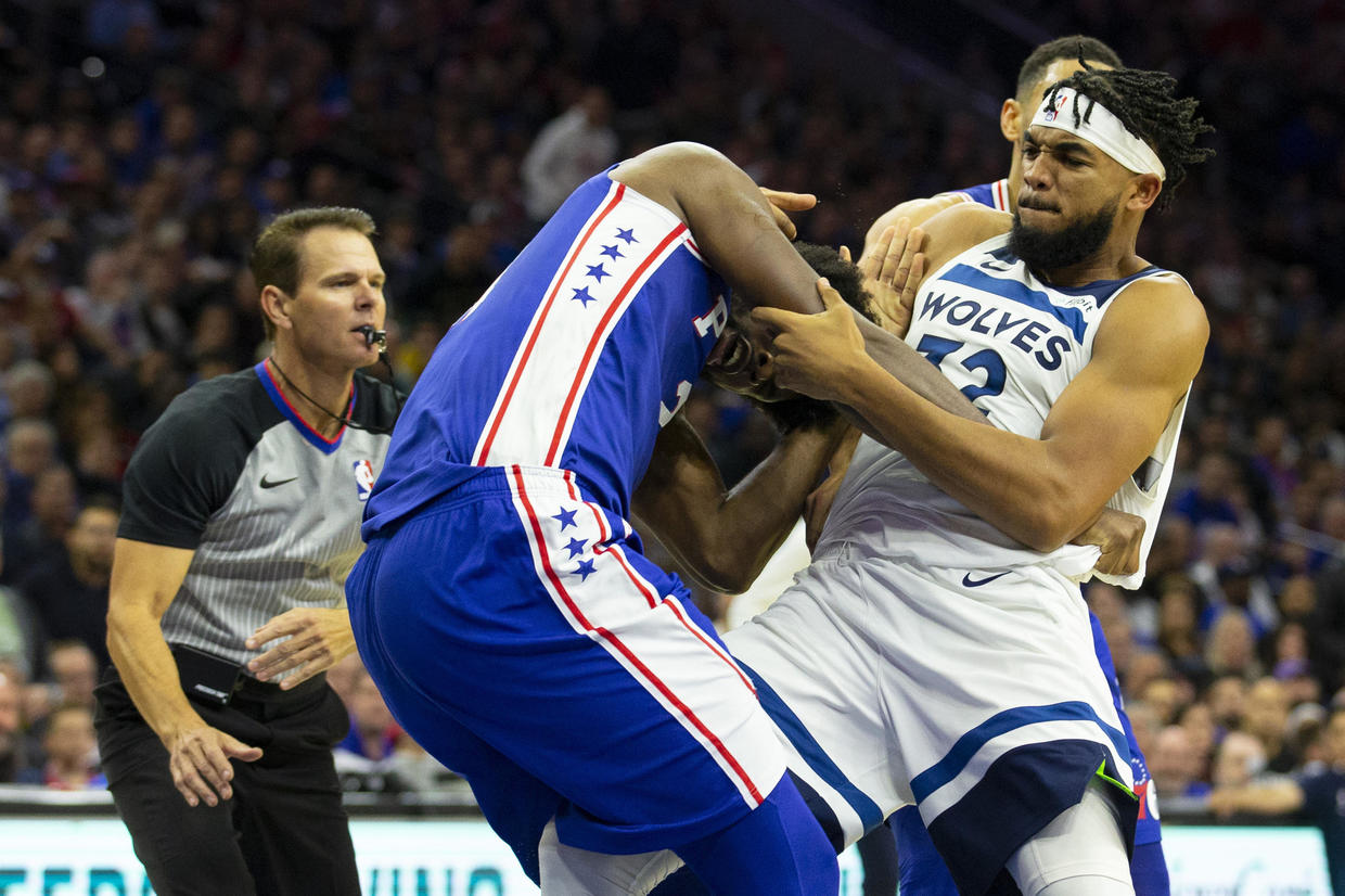 Embiid Kat Fight: Philadelphia 76ers' Joel Embiid And Minnesota ...