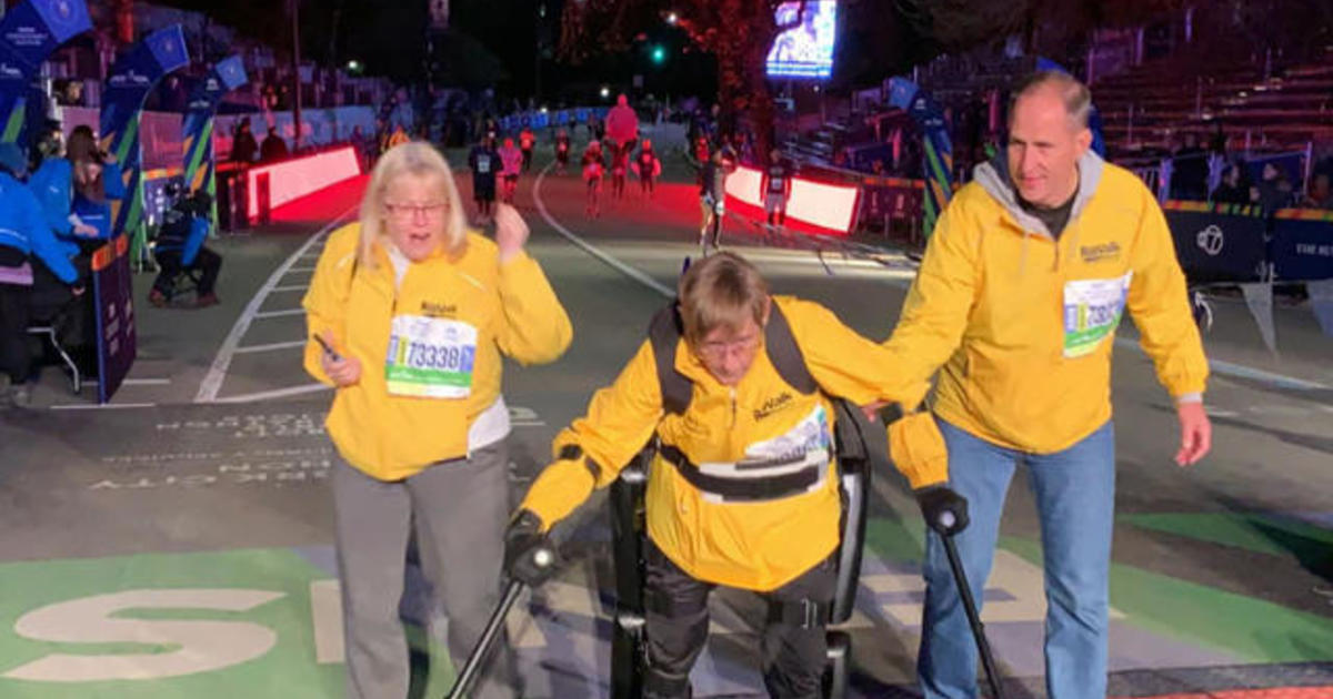 Paralyzed veteran completes NYC marathon in robotic exoskeleton
