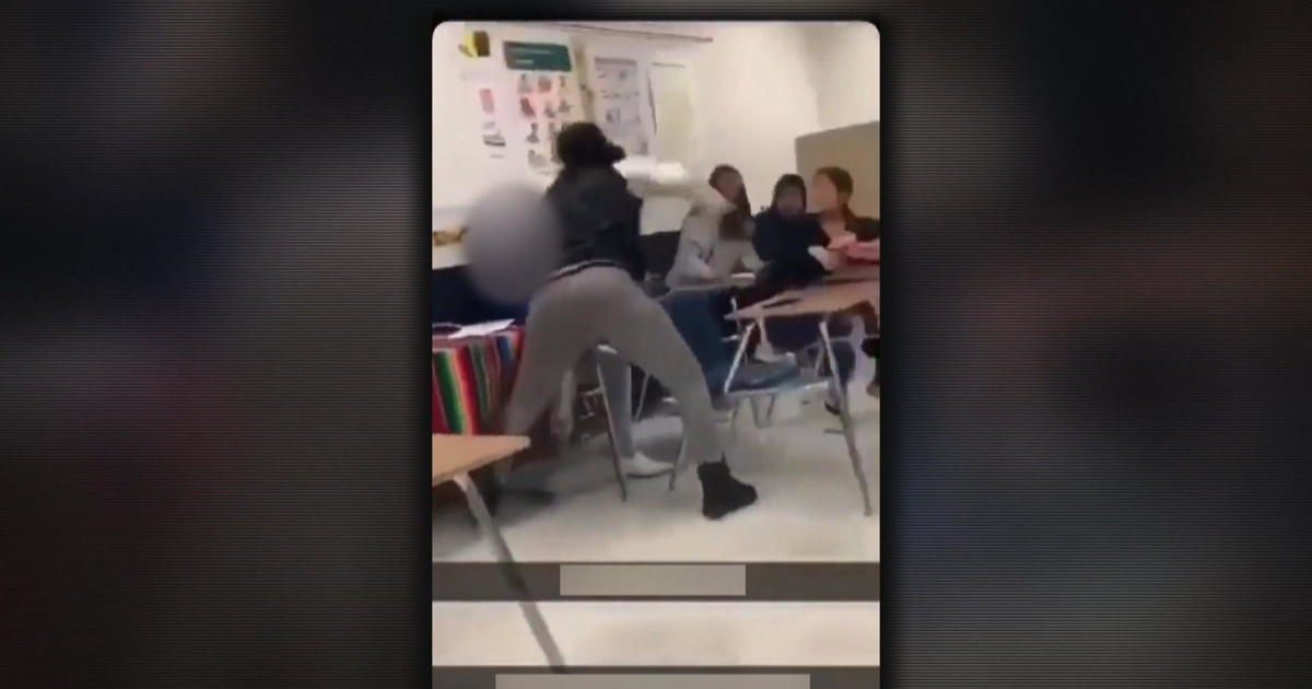 Texas substitute teacher arrested: Video shows her punching 16-year-old special needs student - CBS News