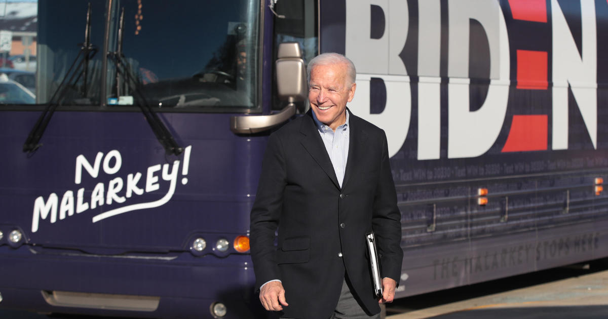 On The Bus With Joe Biden In Iowa Cbs News Where Did You Get