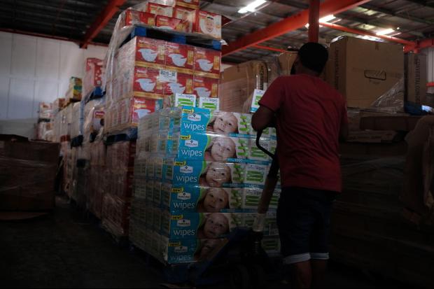 Puerto Rico emergency supplies in Ponce warehouse 