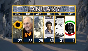 Calendar: Week of January 27 