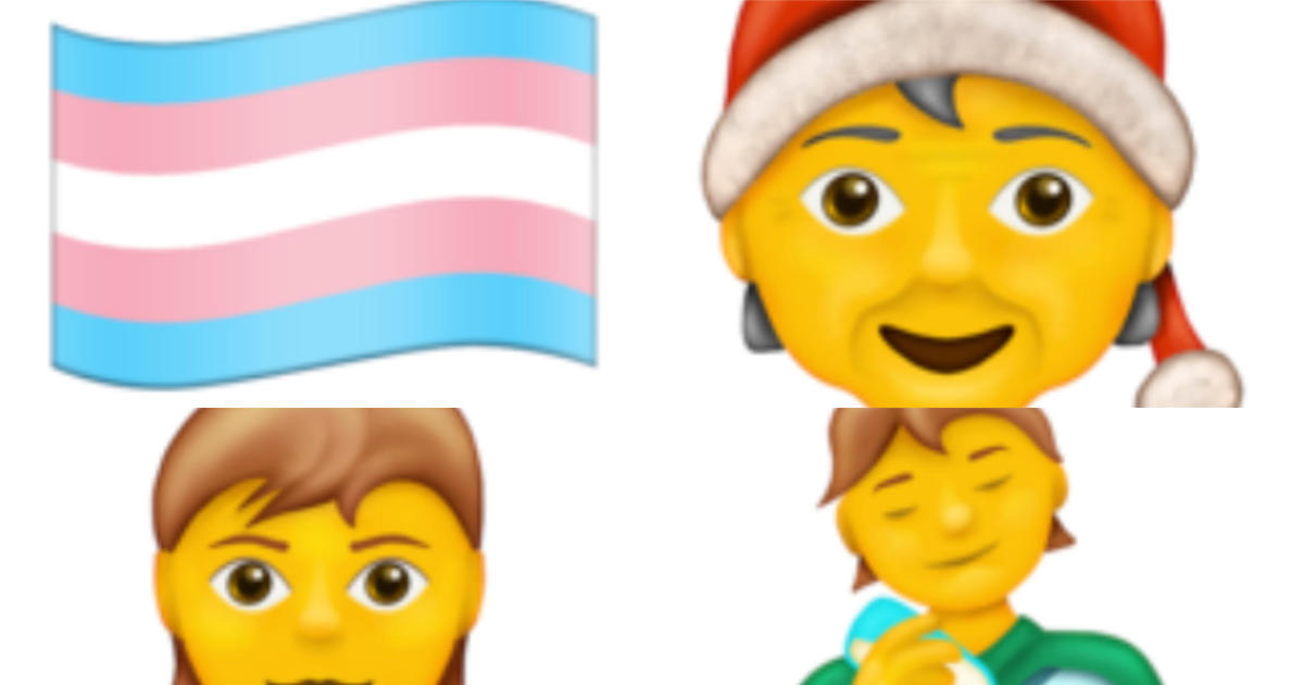 New Emojis Transgender Flag Emoji And Other Gender Neutral Inclusive Icons Will Be Available On Iphones Cbs News
