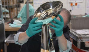 The master silversmiths behind the Super Bowl trophy 