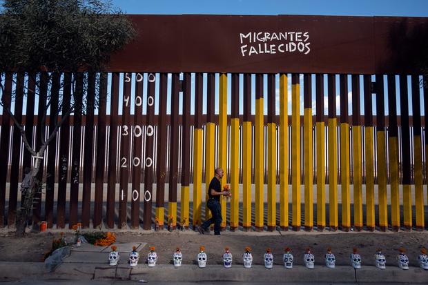 MEXICO-US-BORDER-DAY OF THE DEAD-WALL-PAINTING 