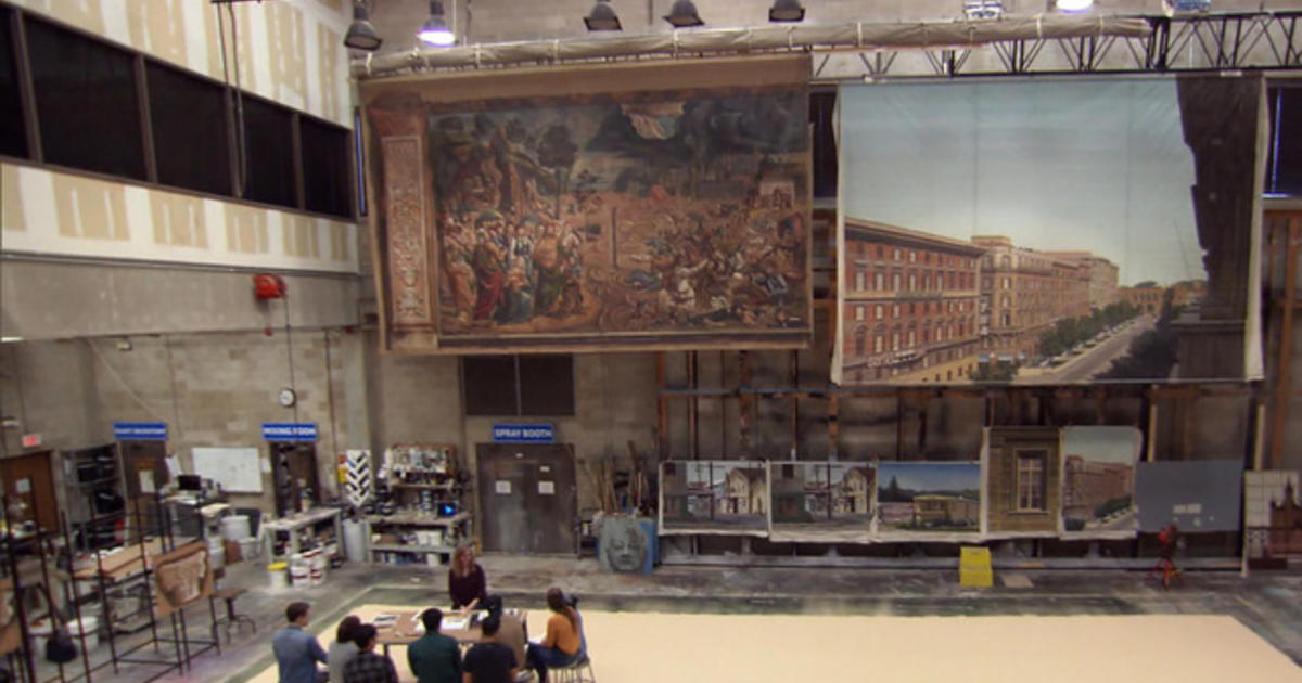 Backdrops Front And Center These Massive Paintings By Unheralded Movie Studio Artists Which Provided Magical Settings During Hollywood S Golden Age Are Finding A New Life Cbs News