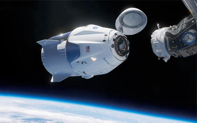 axiom plans first private flight to space station, with crew launching aboard spacex capsule - cbs news