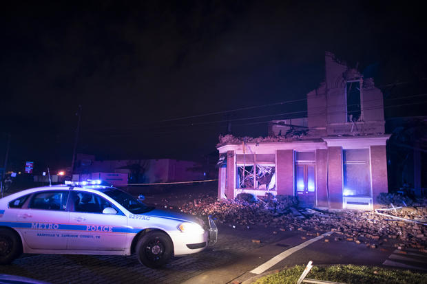 Tornado Hits Nashville, Tennessee 