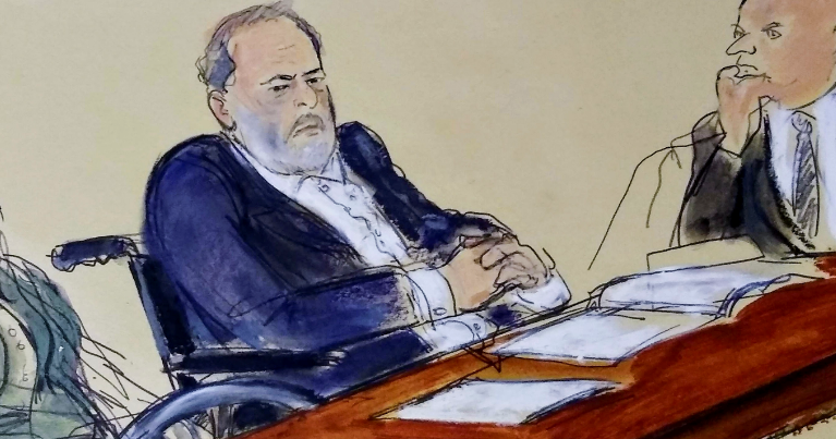 Harvey Weinstein breaks courtroom silence as he is sentenced thumbnail