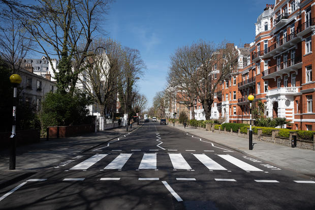 Iconic Abbey Road Crossing Is Repainted During The Coronavirus Pandemic 