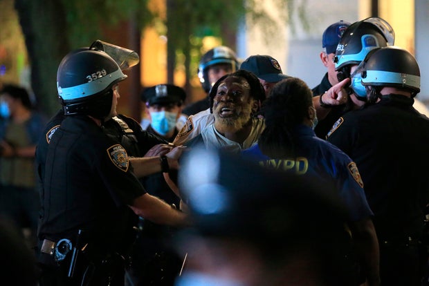 Protests Against Police Brutality Over Death Of George Floyd Continue In NYC 
