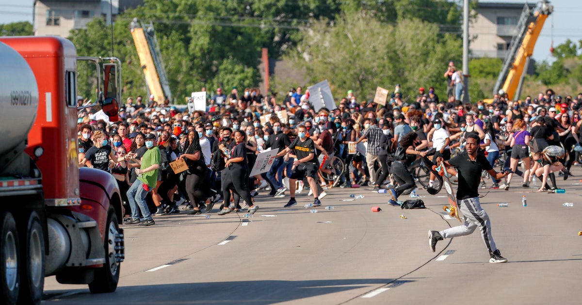 Trucker Arrested After Driving Toward Protesters On Minneapolis 