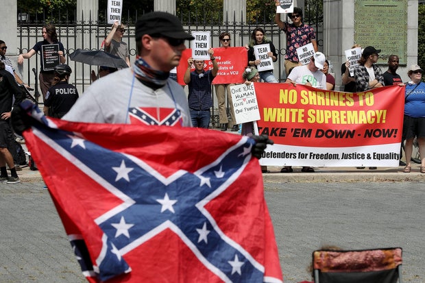 Confederate Heritage Groups Rally Richmond's Jefferson Davis Monument, After Commission Recommends Removal To Mayor