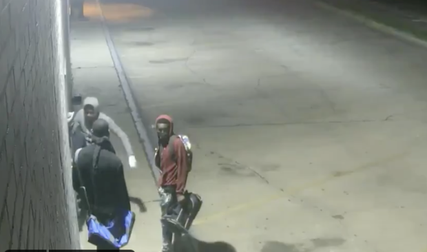 Surveillance image of firearms theft suspects 