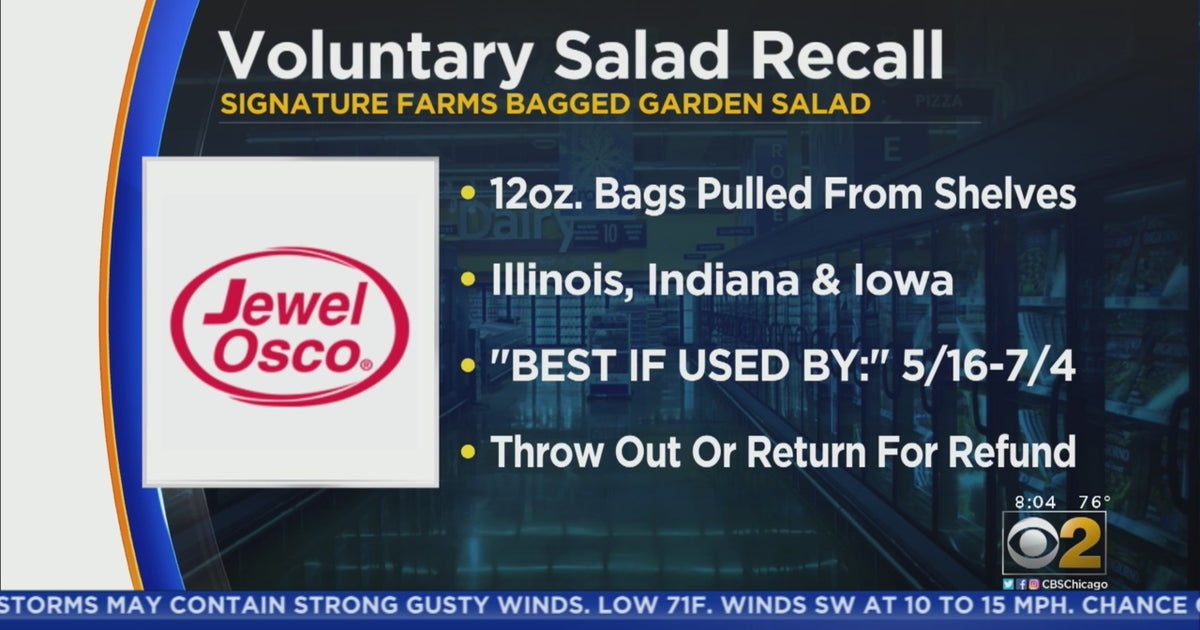 Jewel Osco Recalls Signature Farms Garden Salad Due To Cyclospora