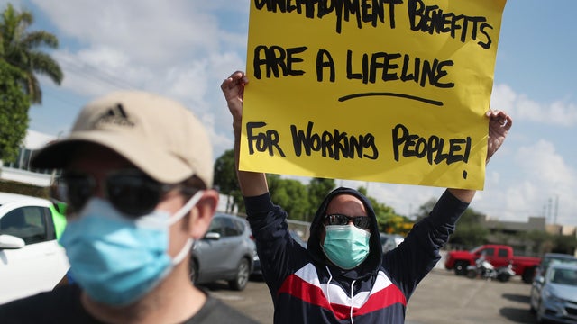 Workers Caravan In Florida Calls On US Senate To Extend Unemployment Benefits