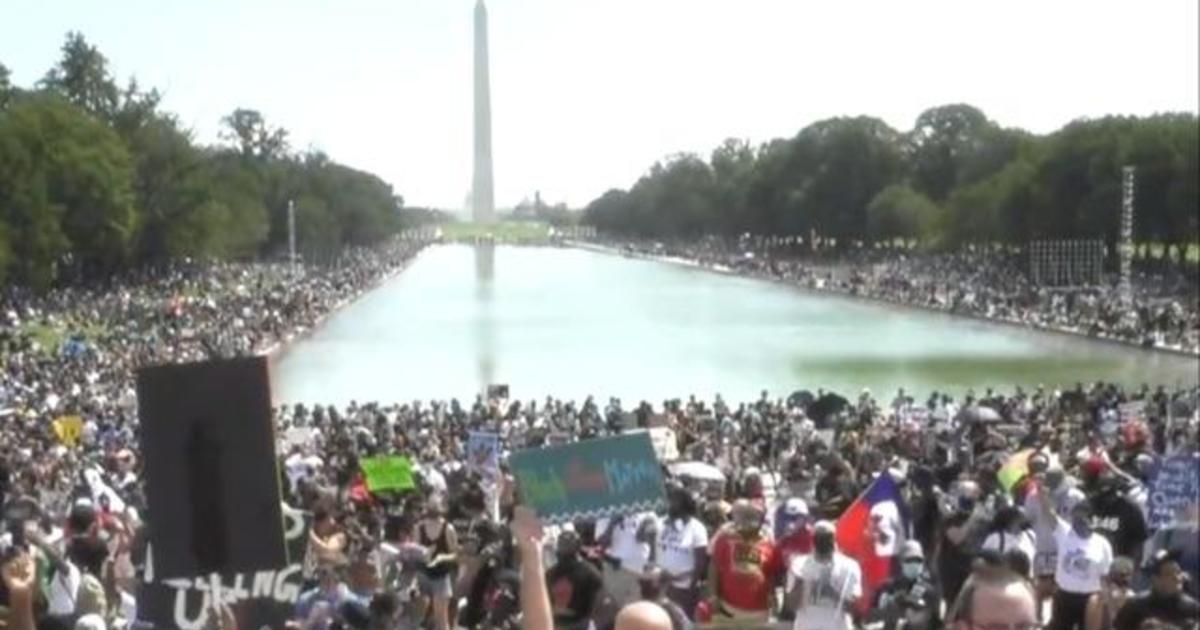 Tens of thousands march on Washington to demand racial ...