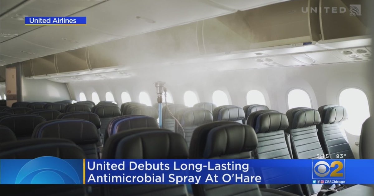 United Sprays Its Planes With Antimicrobial Solution CBS Chicago
