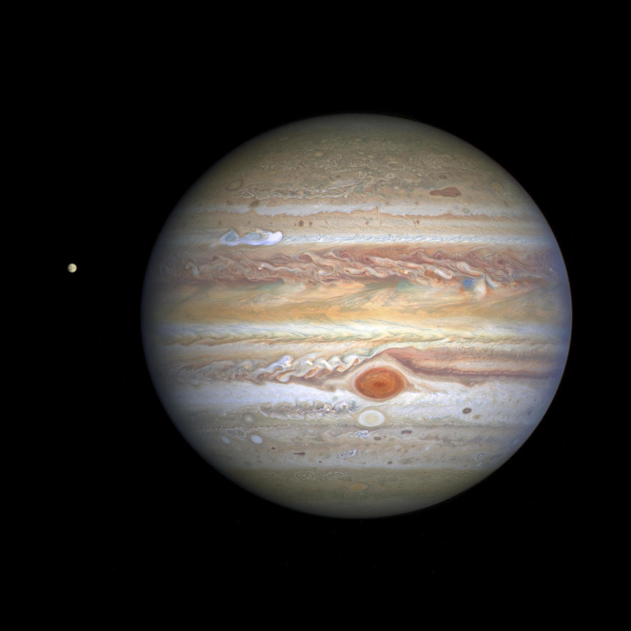Dazzling new images of Jupiter show "remarkable new storm" moving at