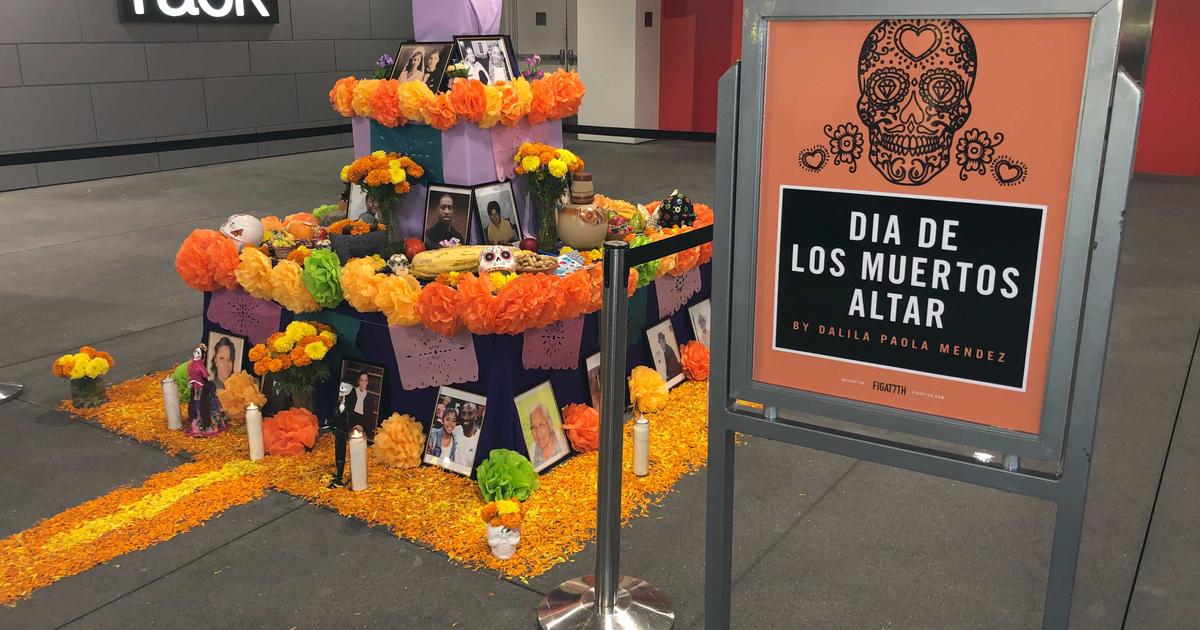 Day Of The Dead Altar Set Up In Downtown LA To Honor Our Heroes CBS