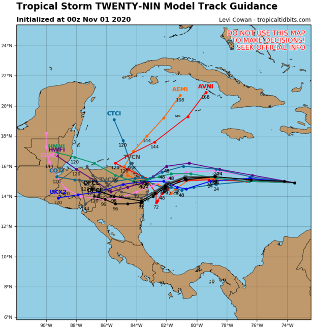 Tropical Storm Eta forms, tying record for most named ...