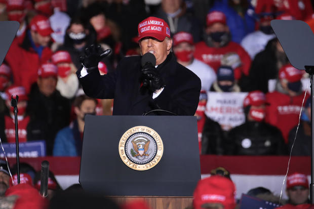 Donald Trump Holds Campaign Rally In Wisconsin The Night Before Election Day 