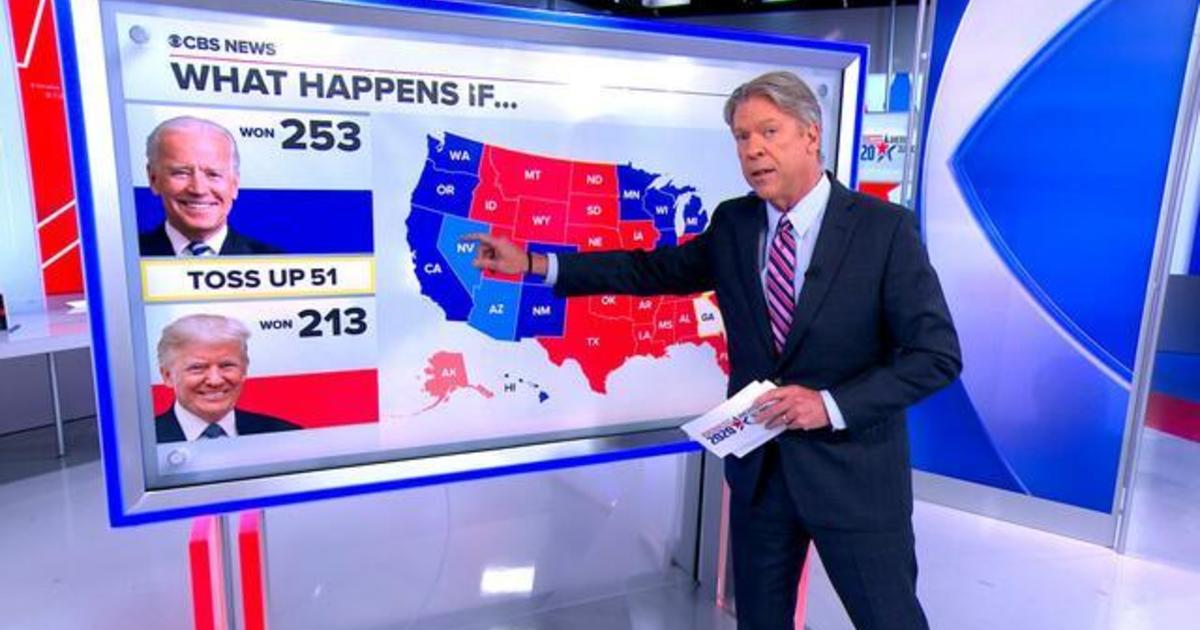 Presidential Election Comes Down To 5 States With Thin Margins Cbs News