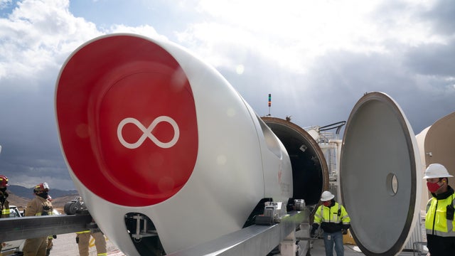 Virgin Hyperloop test in Las Vegas, Nevada 