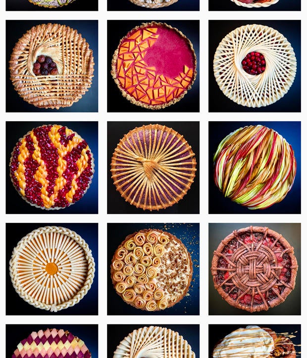 Pie Art One Baker s Delectable Designs CBS News