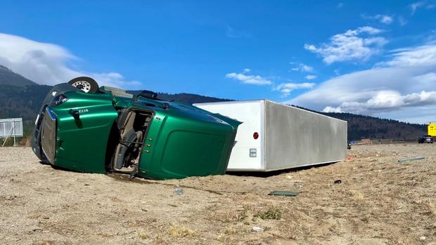 Reno Sierra Storm Toppled Truck 