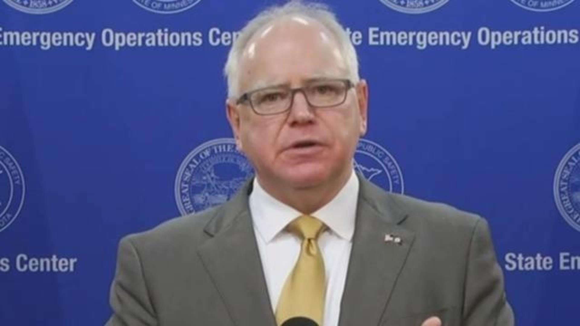 cbsn fusion minnesota governor tim walz press conference loosening covid restrictions thumbnail 621385