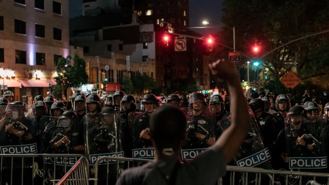Protests Against Police Brutality Over Death Of George Floyd Continue In NYC