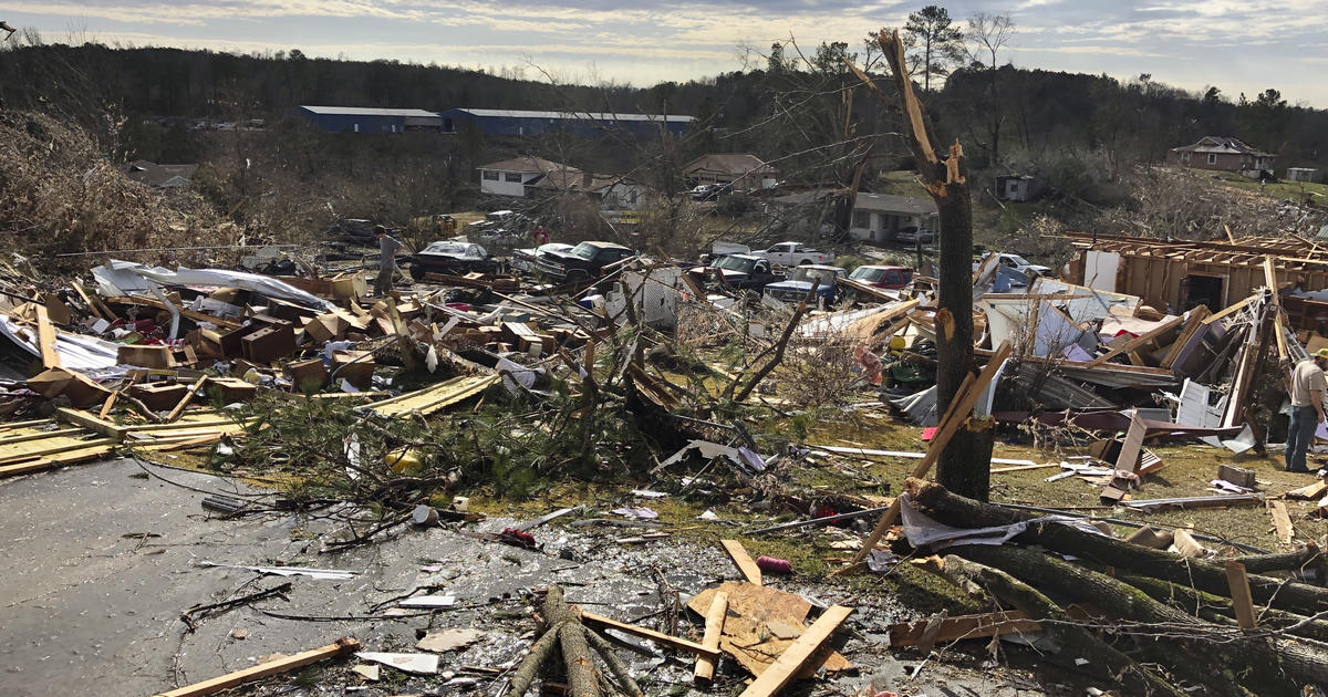 Deadly tornado leaves path of destruction in Alabama