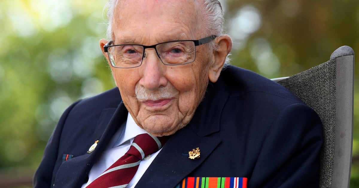 Captain Tom Moore, a World War II veteran famous for raising funds for COVID, dies at 100