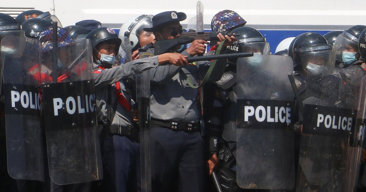 Myanmar hits anti-coup protesters with tear gas and rubber bullets