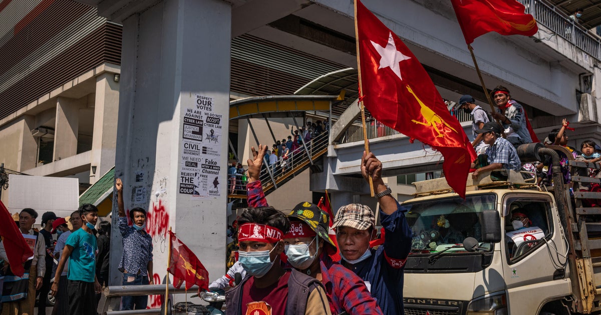 Myanmar protests enter 2nd week, with neither side backing down