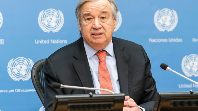 Hybrid press briefing by Secretary General Antonio Guterres 