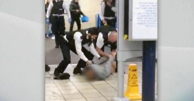 London Underground knife attack caught on tape