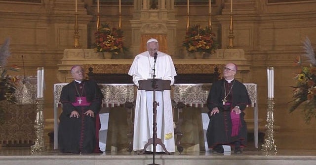 Pope Francis meets U.S. clergy sex abuse victims