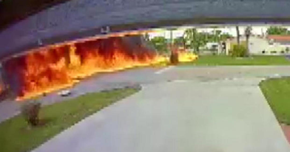 Dramatic video captures plane crashing into SUV in Florida, killing three