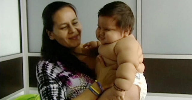 8-month-old baby weighs in at 44 pounds