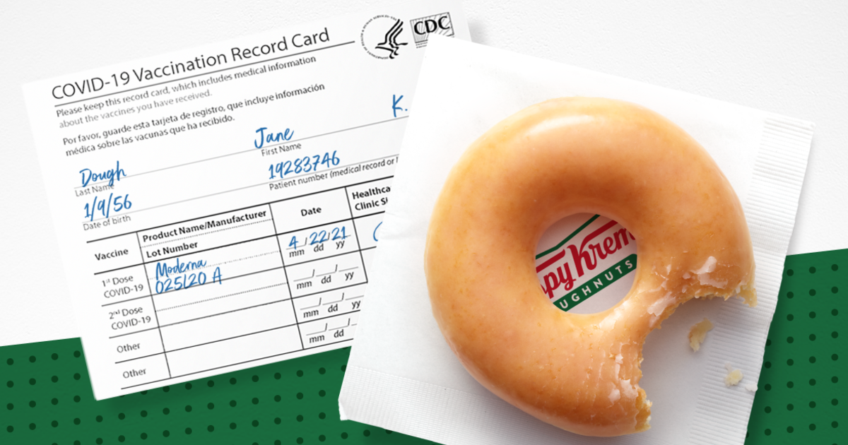 Krispy Kreme, you will be given a free donut every day this year – if you have been vaccinated