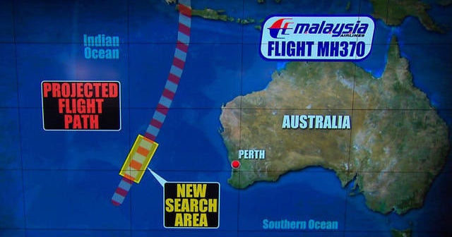 New search area for Malaysia Airlines Flight 370