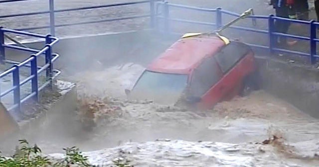 Severe flooding in Teruel, Spain