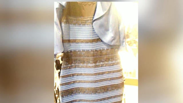 Is It Blue And Black Or White And Gold Dress Color Debate Goes Viral Cbs News