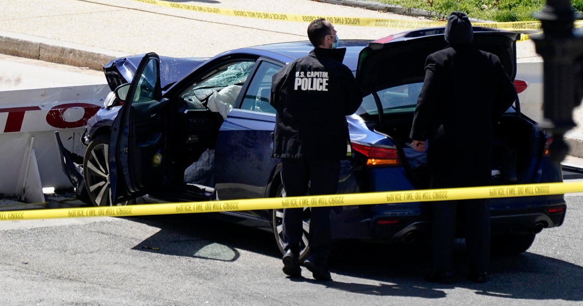 Car rams barricade at Capitol: 1 officer killed and another injured