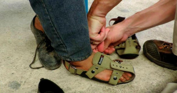 A new shoe that grows for children